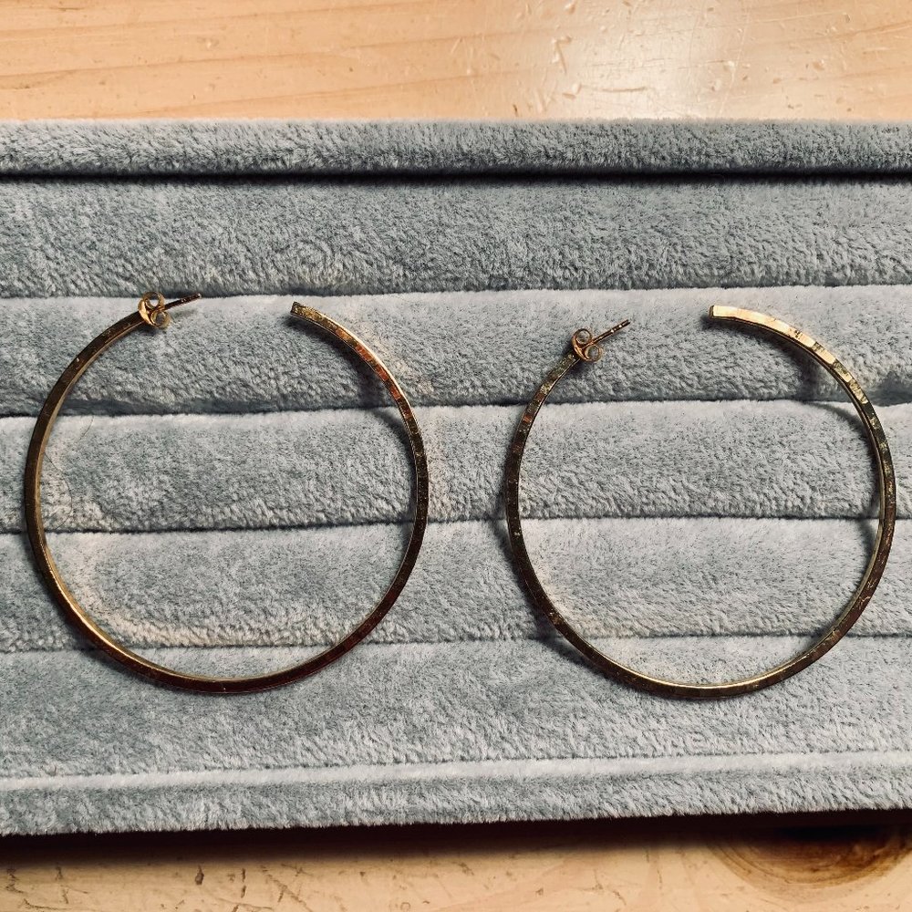 Large hoop earrings - 2.5"